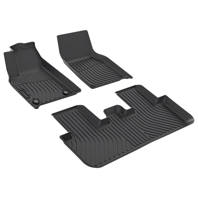 3D gulvmatter TPE Tesla Model Y Juniper – sett fra siden