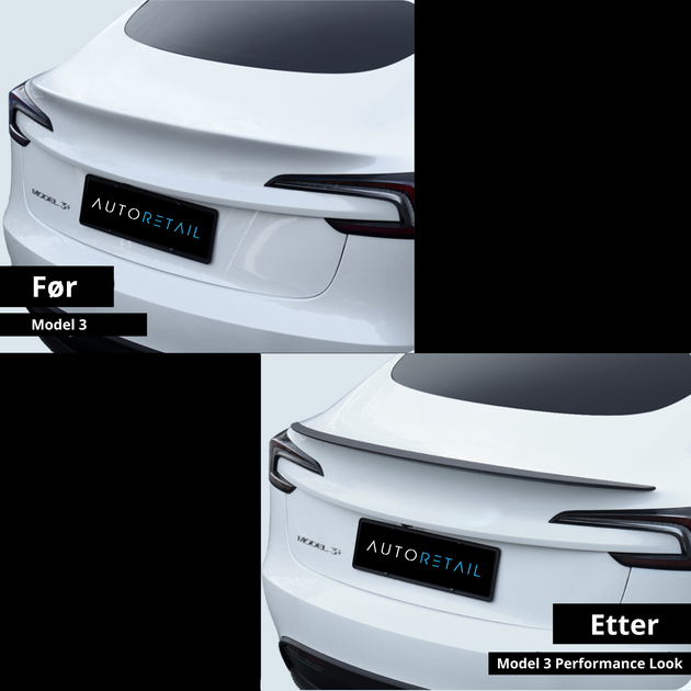 Spoiler til Tesla Model 3 Highland
